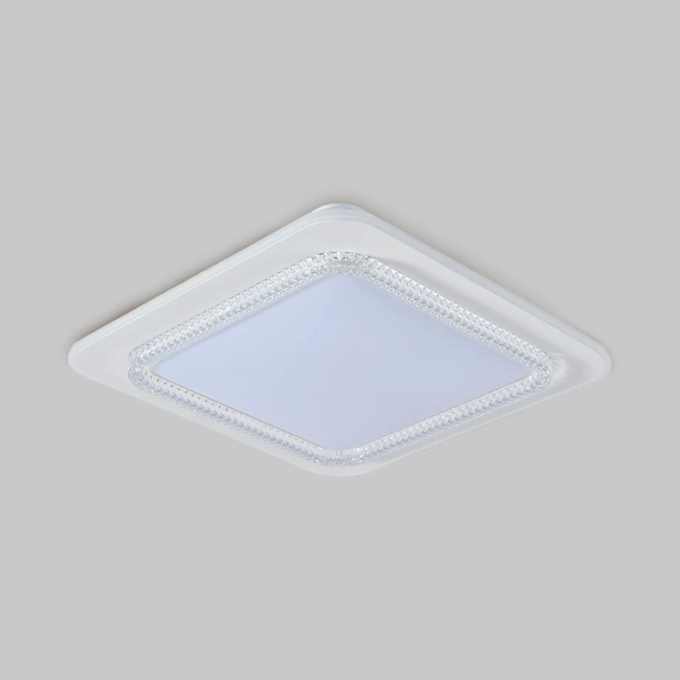 Plafon Skylight Queenstown Branco e Acrílico 36 watts 3000K Bivolt 500x500x65mm SKY-4081
