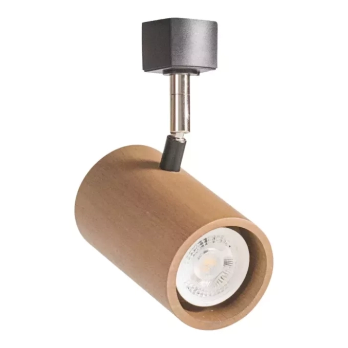 Spot Madelustre Point Madeira Adaptador para Trilho MR11 110x140mm 3245
