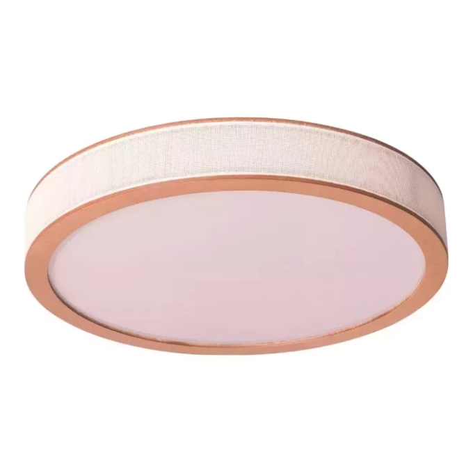 Plafon Madelustre Apollo Madeira Castanho e Palha Sintética 6L E27 Ø650mm 3362