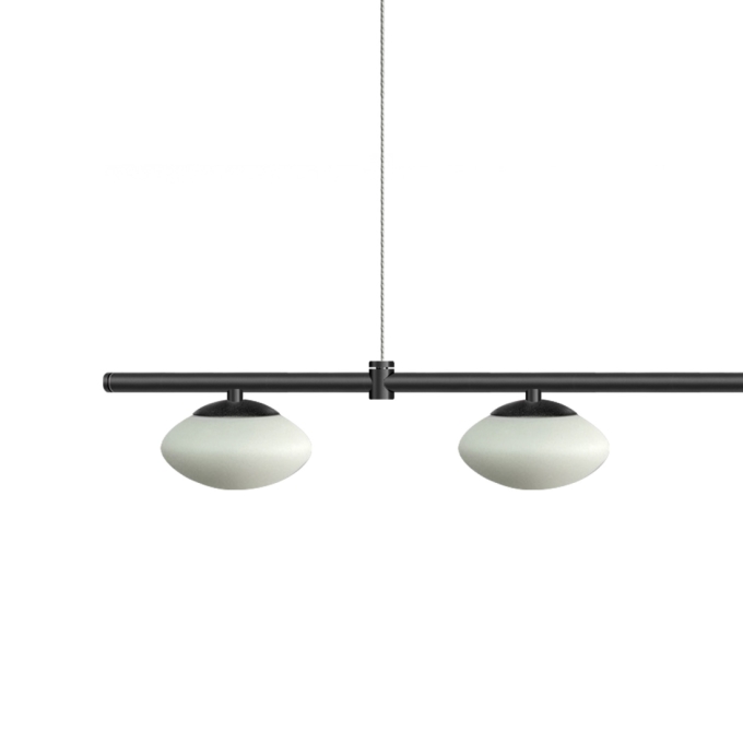 Pendente Itamonte Odi Alumínio e Vidro Fosco 20 watts 3000K 1200x130mm 559-301 559-302
