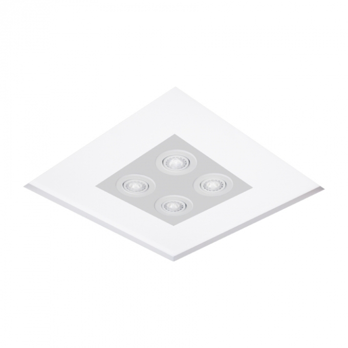 Plafon Embutido Usina No Frame Mimo Quadrado 470X470X100mm 4L E27/ 4L MR16 30080/54