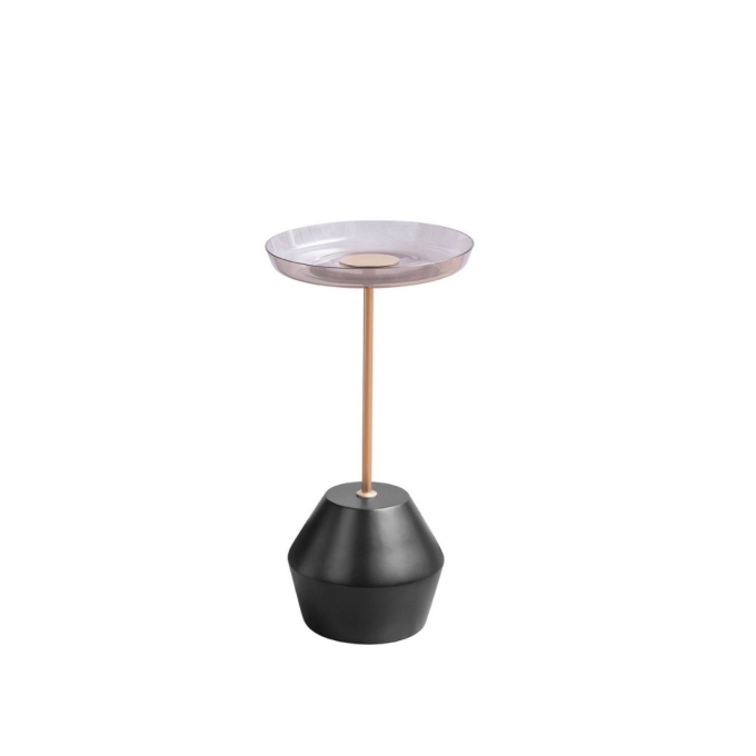 Mesa Madelustre Lateral Fler Preto 650mm 3408PT/FU