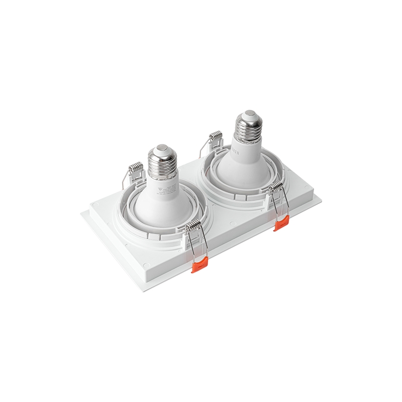 Spot Embutir Nordecor Loyo 2L Dicroica MR16 Branco 218x120x15mm 6822