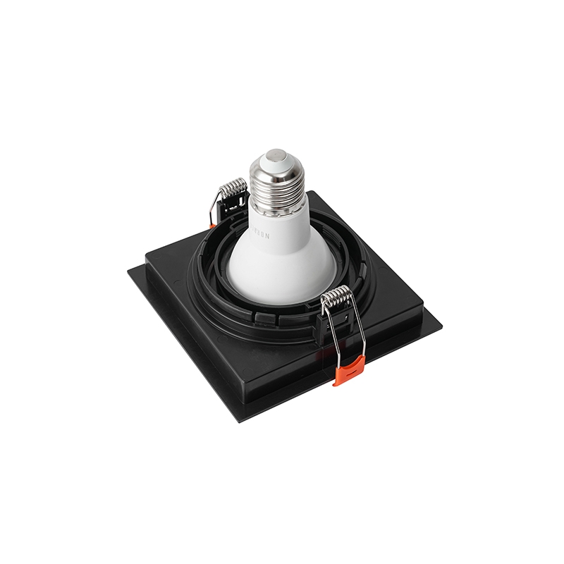 Spot Embutir Nordecor Loyo 1L PAR20 Preto 120x120x15mm 6827