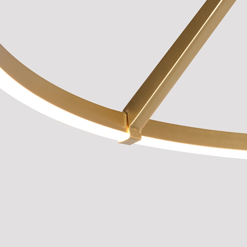 Plafon Nordecor Zier 28 watts 3000K Dourado Fosco Ø600x220mm 2868