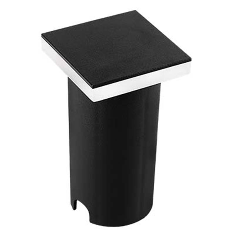 Embutido de Solo Nordecor Siva Quadrado 1 watts IP67 3000K Preto Bivolt 50x50x85mm 6582