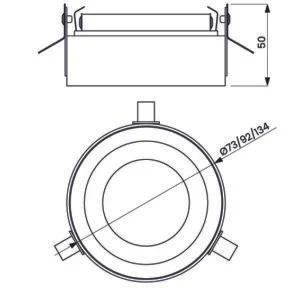 Embutido Usina No Frame Occhio Branco 1L PAR30 Ø130X160mm 16649/1