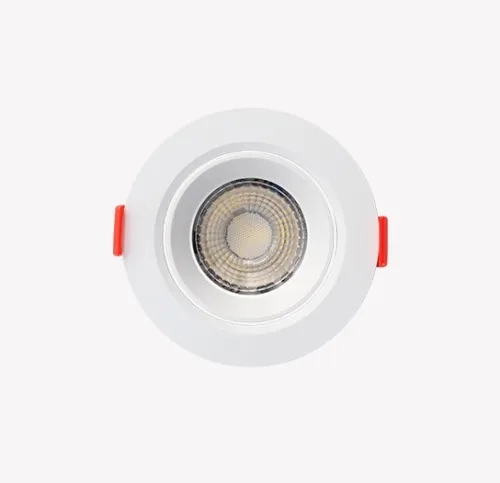 Spot de Embutir Opus Redondo 3 watts 3000K 38° IP20 Branco Bivolt Ø75mm OPS 87566