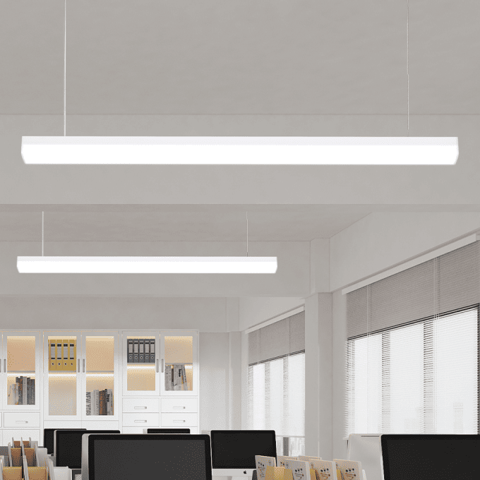 Luminária Led Nordecor Huli 36 watts 3000K Branco Bivolt 1200x60x45mm 4284