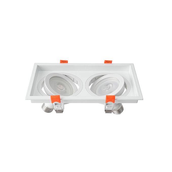 Spot Embutir Nordecor Loyo 2L Dicroica MR16 Branco 218x120x15mm 6822