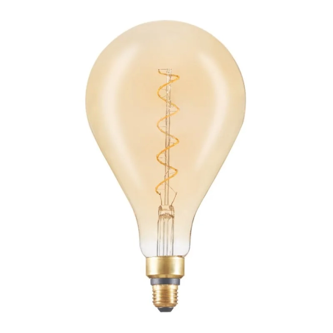 Lâmpada PS160 Brilia Balloon Filamento 5 watts Âmbar Bivolt 330º Ø160x290mm 301412