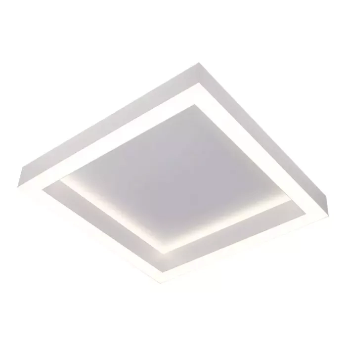 Plafon Usina LED Dobby Alumínio 56 watts Bivolt 300X300X75mm 19680/30LED
