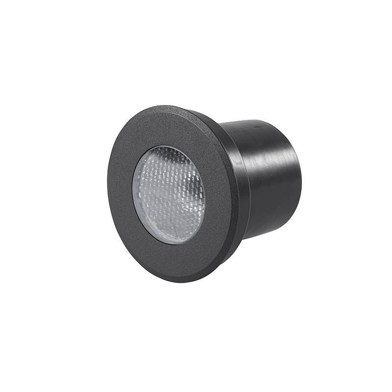 Embutido de Solo Nordecor Senf 10 watts 24° 2700K IP67 Preto Bivolt Ø103x85mm 6849