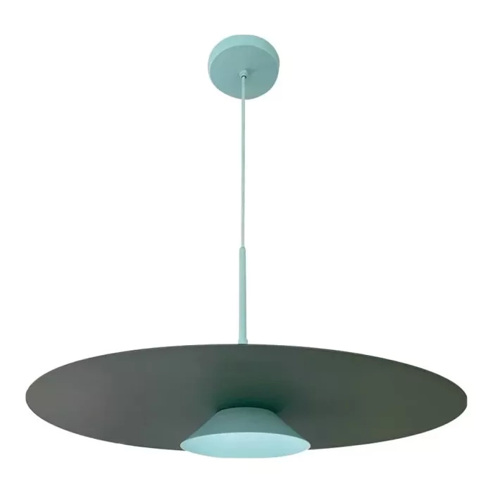 Pendente Usina Tule Alumínio 1L MR16 Ø600x256mm 25119/60