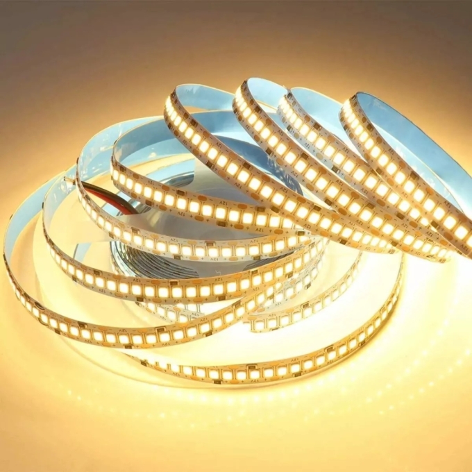 Fita LED Lumanti 24w/mt 240 leds IP20 10mm 12V 2700K IRC80 2760 lumens (Rolo 5 metros) F12S2281
