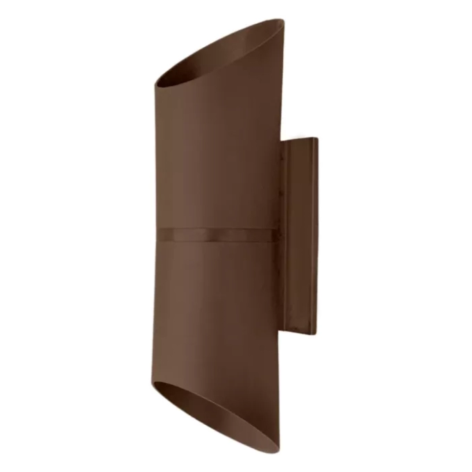 Arandela Moon Paris Chanfrada 2 Fachos Marrom 2L MR16 (Dicróica) 260x80x72mm 1080934
