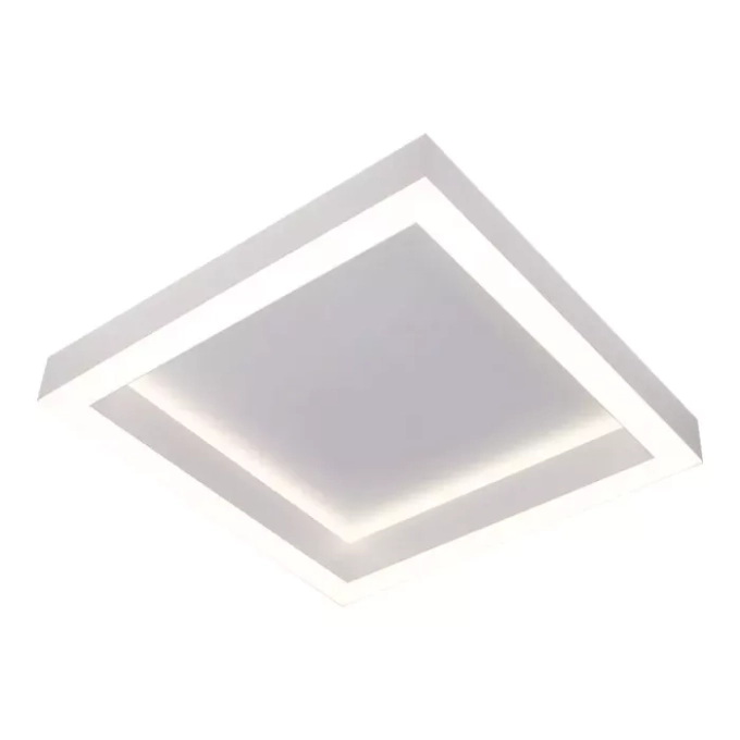 Plafon Usina LED Dobby Alumínio 90 watts Bivolt 400X400X75mm 19680/40LED