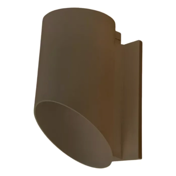 Arandela Moon Viena Chanfrada 1 Facho Marrom Externo 1L MR16 ou MR11 135x85x70mm 1080918 