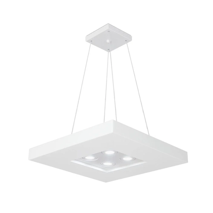Pendente Usina Bore 4L E27 + 4L MR16 600X600X70mm 4601/60
