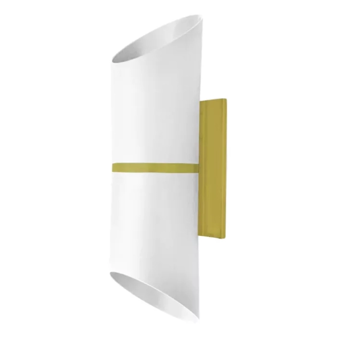 Arandela Moon Paris 2 Fachos Branco com Ouro 2L MR16 (Dicróica) 135x85x70mm 1080937
