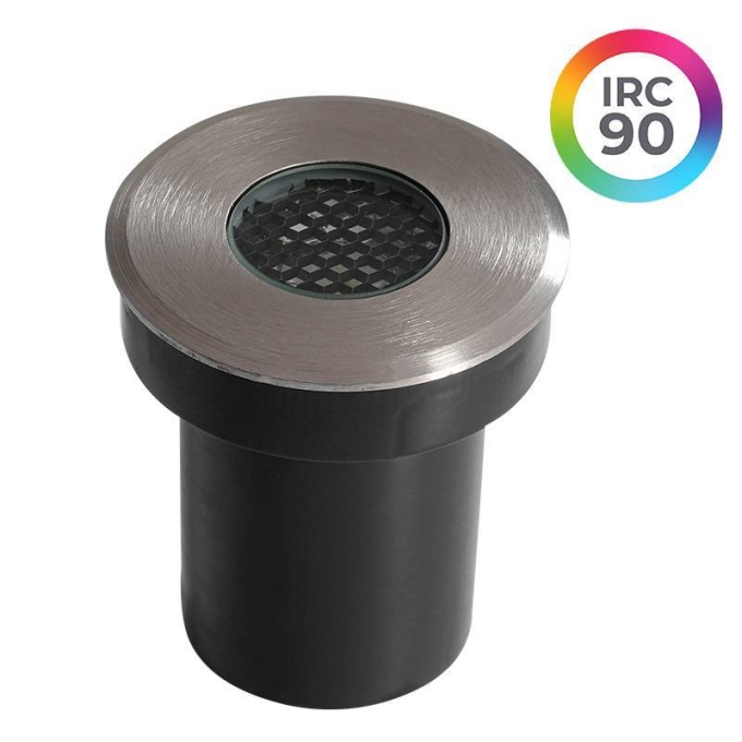 Embutido de Solo Nordecor Senf 5 watts 24° 2700K IP67 Inox Bivolt IRC90 Ø65x75mm 6847