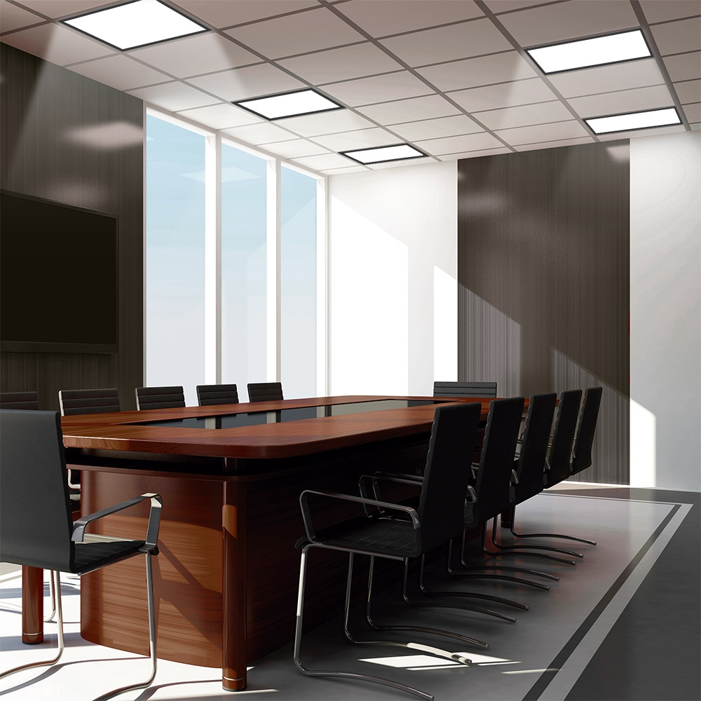 Painel Embutido Blumenau Backlight Preto 32 watts 6500K 400x400x34mm Alumínio Bivolt 83496001