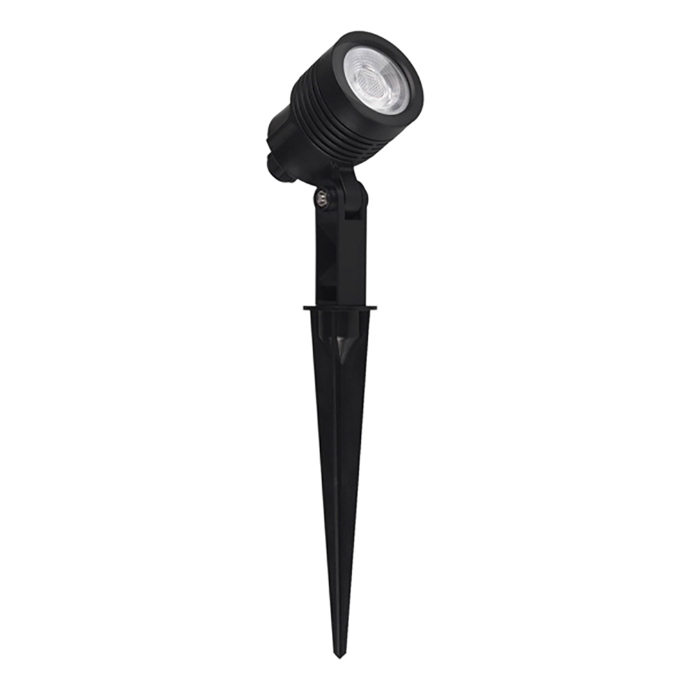 Espeto Jardim Germany Clear LED 6 watt Verde 38° IP65 Bivolt Preto Ø55x270mm 12086516