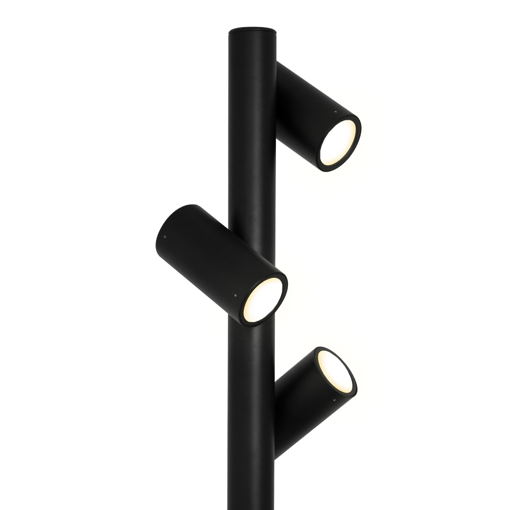 Poste Germany Guben Alumínio Preto 3L Dicróica Ø200x2500mm 35400420-16
