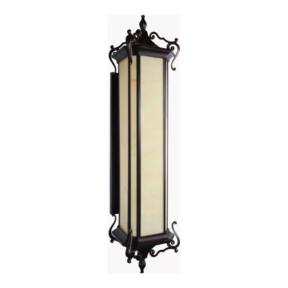 Arandela Lighting Store Alumínio Fundido e Policarbonato Marmorizado 1L T8 600mm 200x275x980mm LO-1431