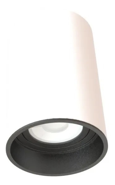 Spot Sobrepor Moon Tube Redondo Branco com Fundo Preto 1L PAR30 1061778