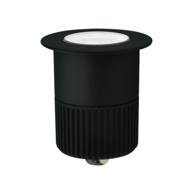Embutido de Solo Mundial 5 watts 12V IRC95 3000K 24° IP67 Anti Ofuscante Ø65x70mm ML-0419