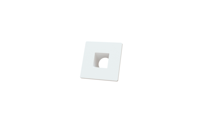 Embutido Moon Olho de Moscou MR11 Quadrado ABS Branco 1061429