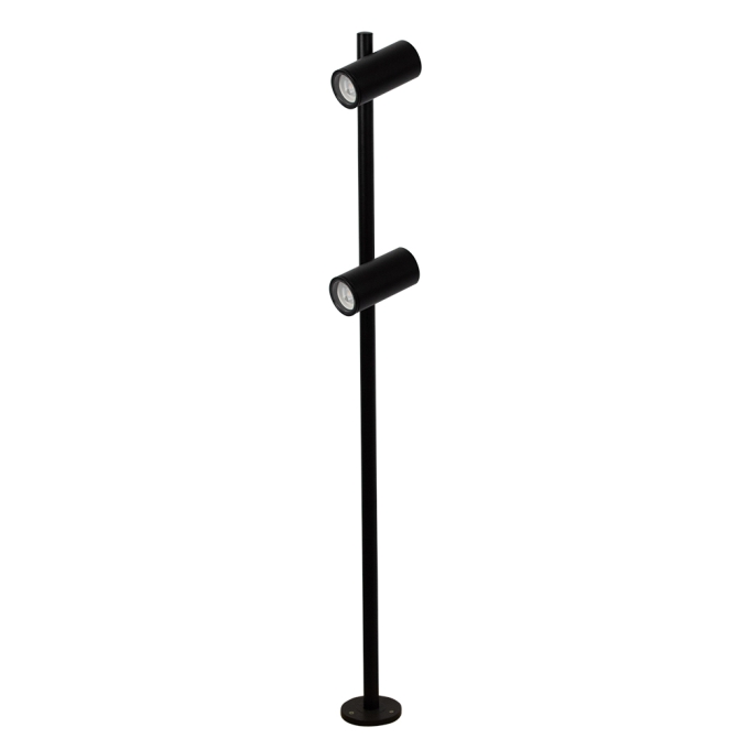 Poste Germany Guben Alumínio Preto 2L Dicróica Ø100x1100mm 35220410-16