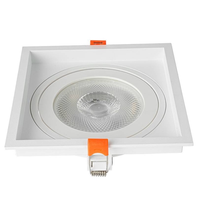 Spot Embutir Nordecor Loyo 1L PAR30 Branco 160x160x15mm 6832