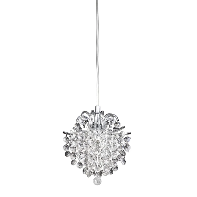 Pendente Bella Fiore Cristal Transparente 1L G9 Ø160x180mm HU2106
