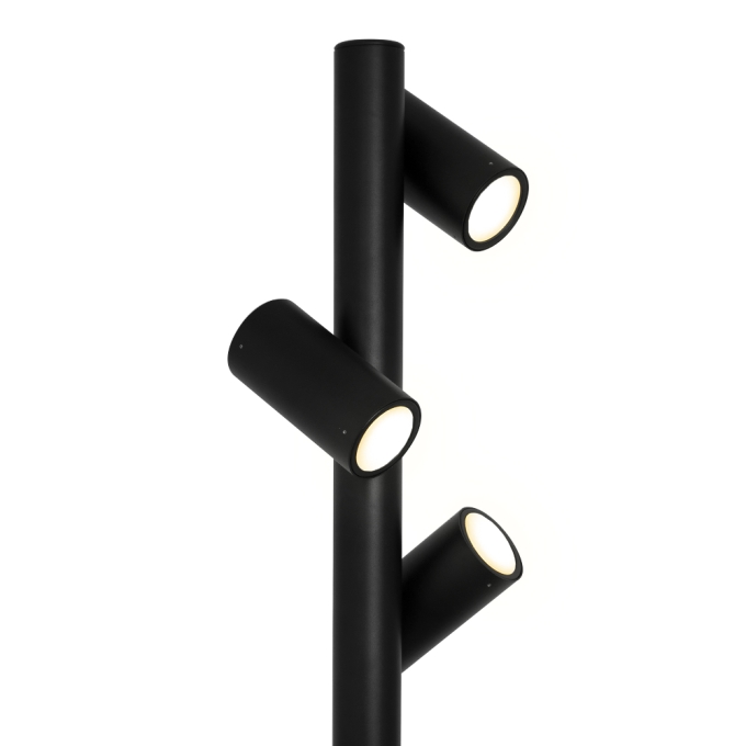 Poste Germany Guben Alumínio Preto 3L Dicróica Ø200x2500mm 35400420-16