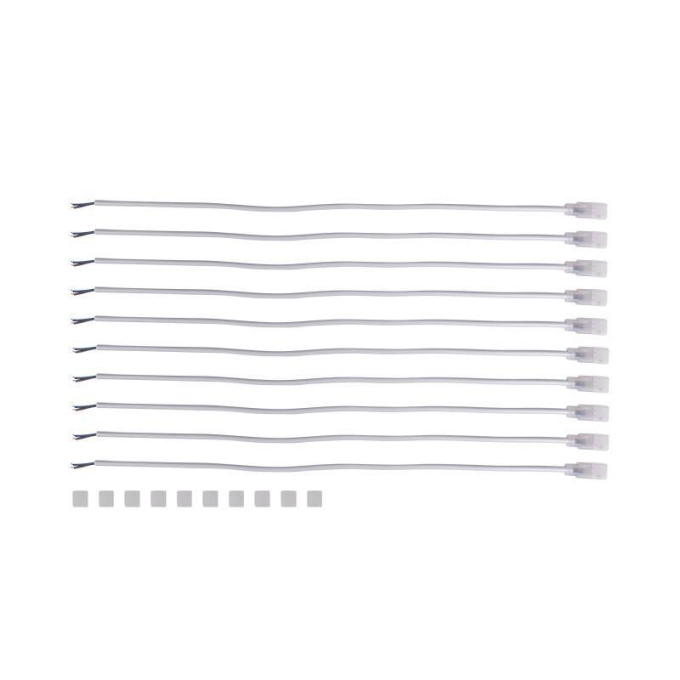 Conector para Fita de LED 120 leds Siliconada Nordecor 8A (7250/7251/7252/7253/7254/7255) Kit com 10 Unidades 7256