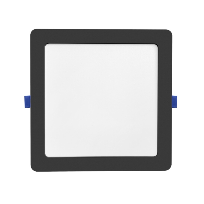 Painel Embutido Blumenau Play ABS Preto 18 watts 6500K 220x220x25mm Bivolt 83546001