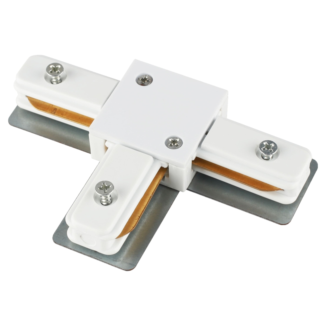 Conector T de Embutir Alpertone para Trilho Vision Branco 0526