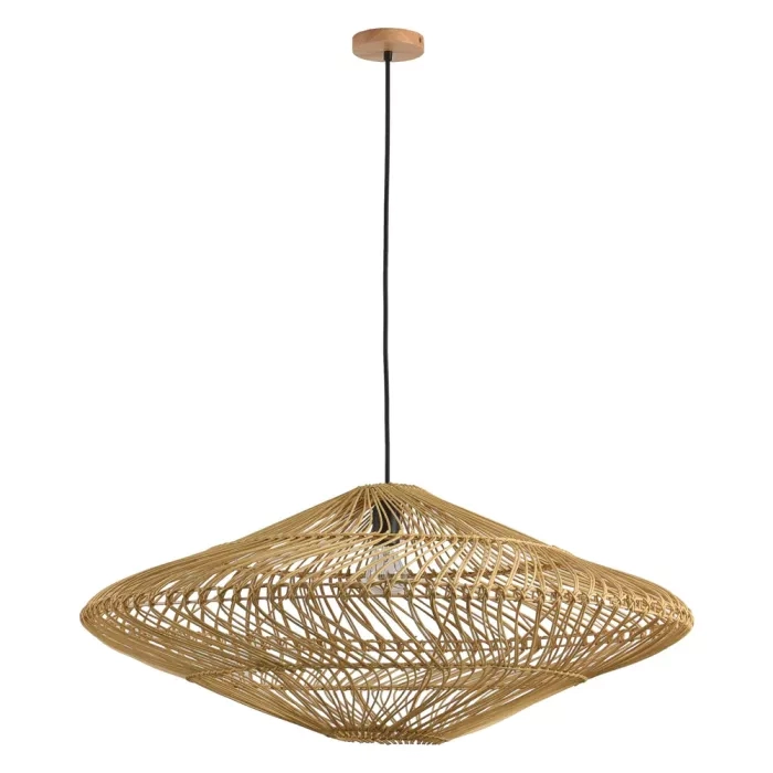 Pendente Skylight Ôtaki Rattan 1L E27 Ø400mm Cabo 3 metros SKY-4045P