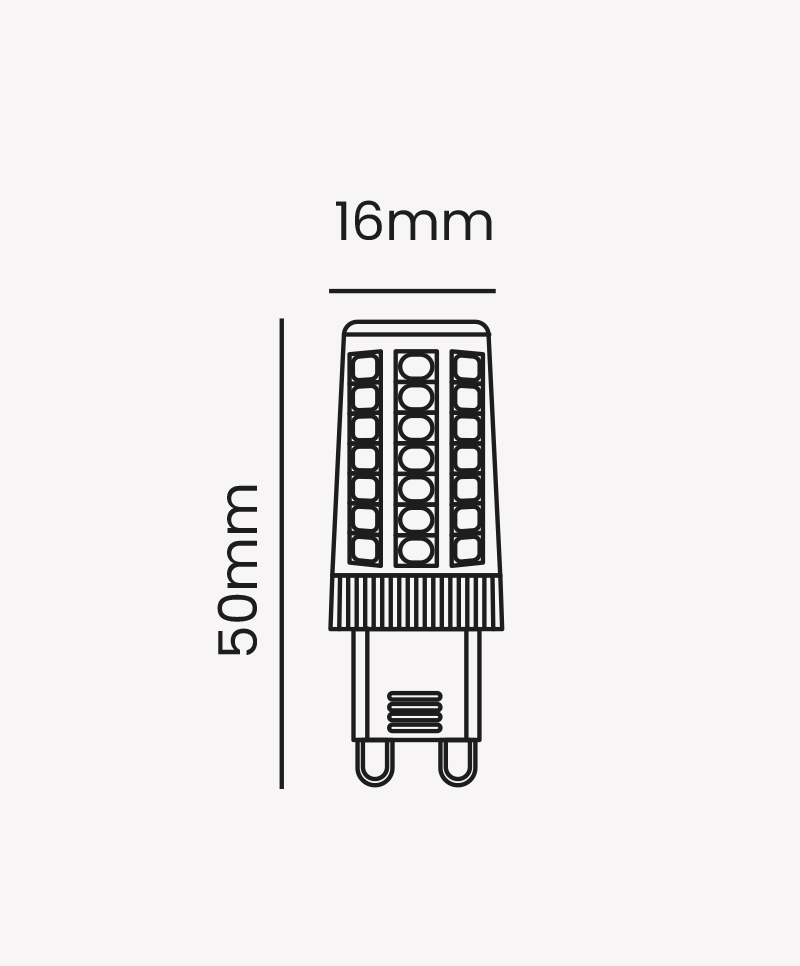 Lâmpada Halopin G9 Opus LED 3,5 watts 3000K 127V OPS 34546