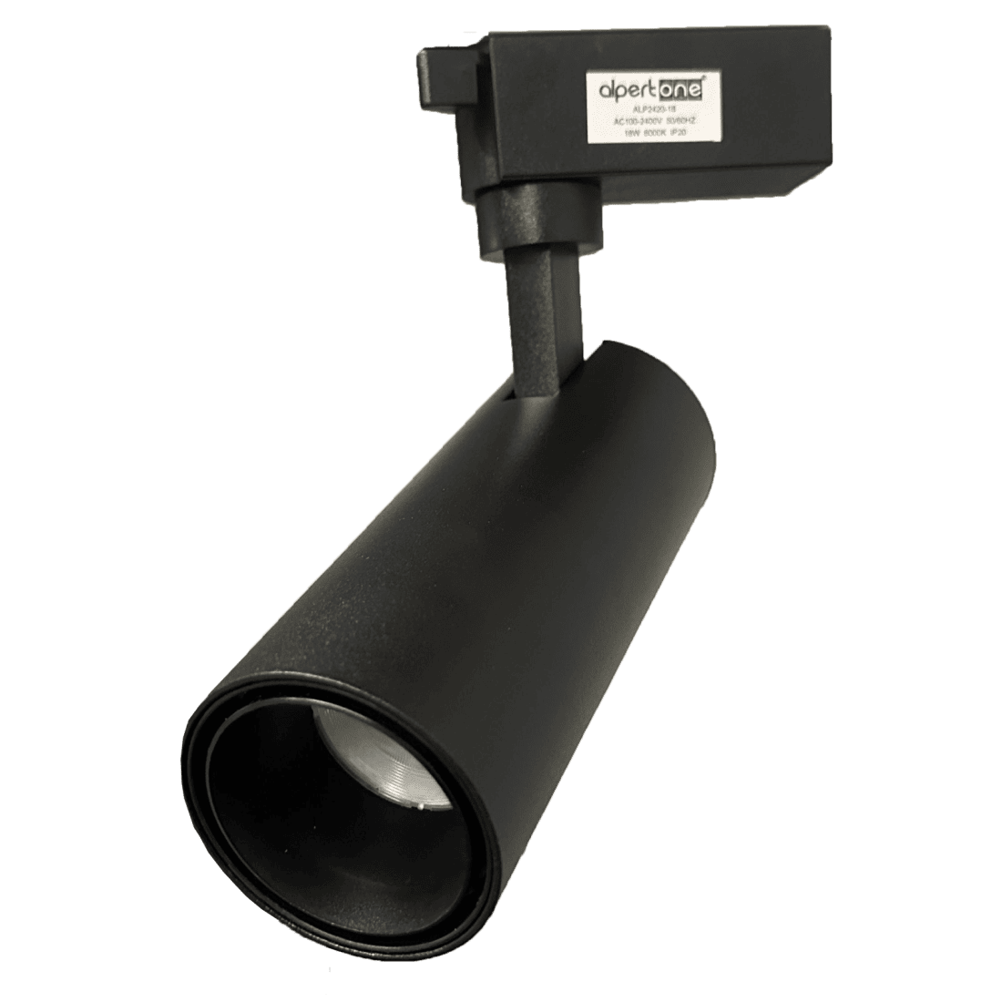 Spot para Trilho Alpertone Vision 18 watts 3000K 25° Preto Bivolt Ø60x157x147mm 0510