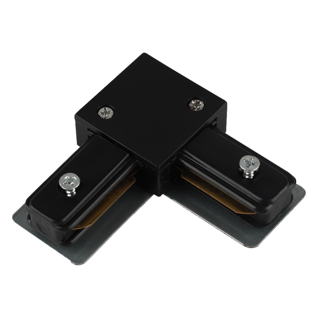 Conector L de Embutir Alpertone para Trilho Vision Preto 0522