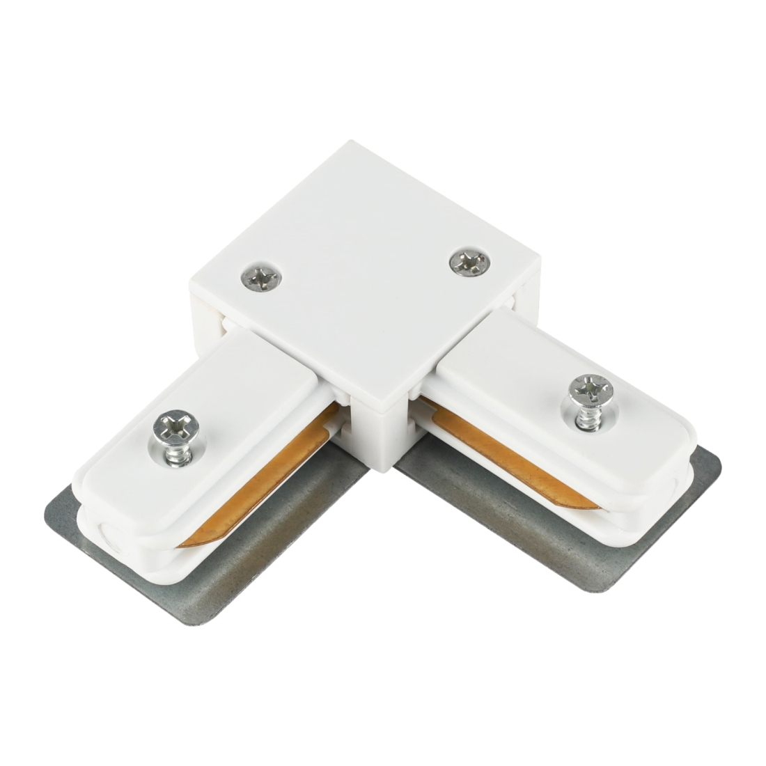 Conector L de Embutir Alpertone para Trilho Vision Branco 0525