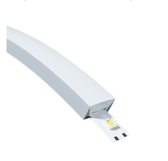 Perfil Sobrepor Alpertone Flexível Curva Vertical 14,4 watts 4000k 24V IP65 Branco 20x12mm (Venda por Metro) 0256-4