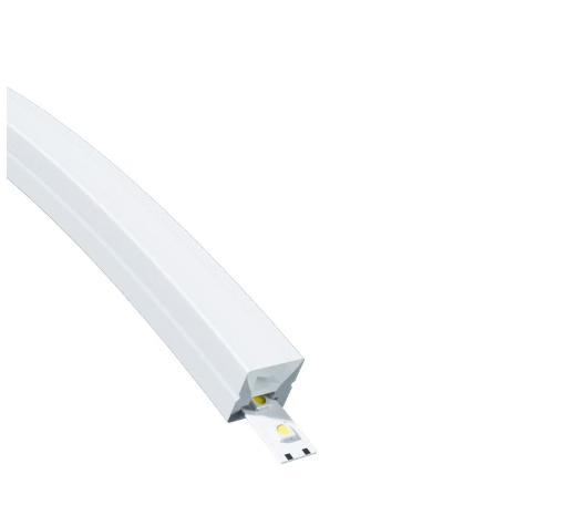 Perfil Sobrepor Alpertone Flexível Curva Vertical 10 watts 3000K 24V IP65 12x12mm (Venda por Metro) 0257-3