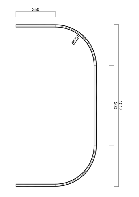 Curva para Trilho Magnético Onyx Alpertone U R250 Preto 48V IP20 011441