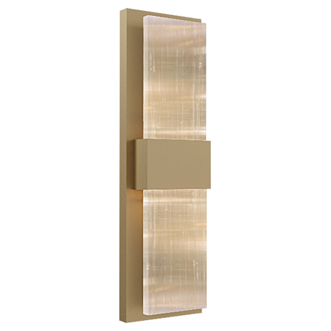 Arandela Dna Lustres Felsen Cristal de Rocha 4 watts 2700K 100x400mm ROCHA-ARA-PL-2
