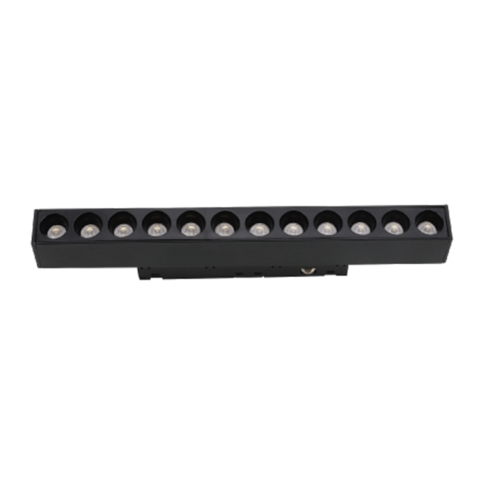 Módulo Grille Magnético Alpertone Magno 48V 12 watts 3000K 24° Preto 220x23x43mm 3008