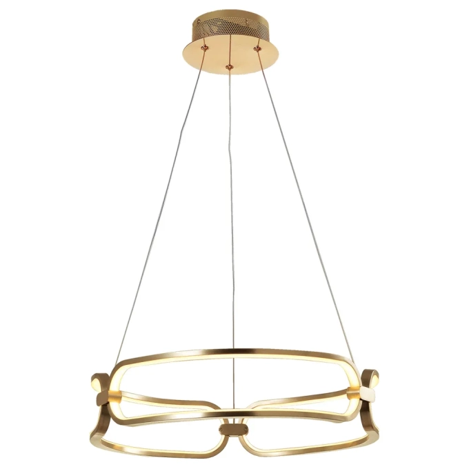 Pendente Bella Lumina Dourado 37 watts 3000K Ø450x100mm BB006G